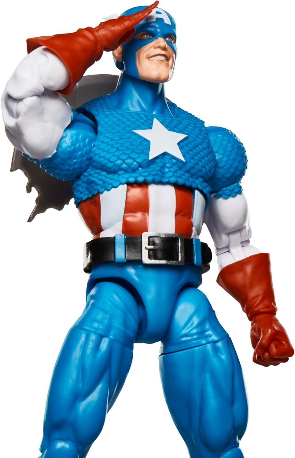 Marvel Legends Series Captain America, Avengers Retro Marvel Comics Secret Wars Collectible 6 Inch Action Figure with Shield