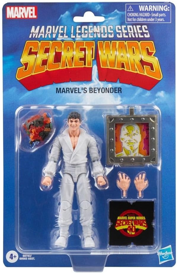 Marvel Legends Series Marvel’s Beyonder, Retro Marvel Super Heroes Secret Wars Comics Collectible 6 Inch Action Figure with Shield