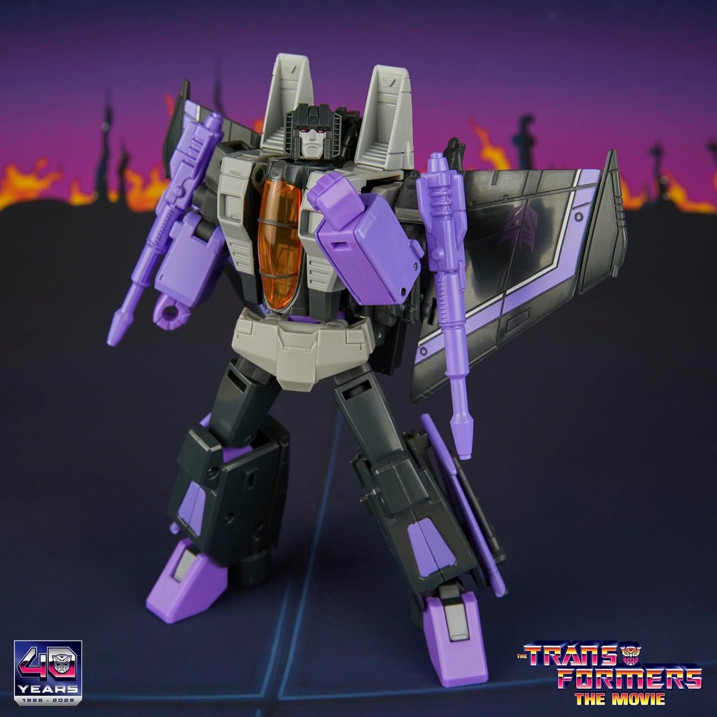 Transformers Studio Series The Transformers: The Movie Skywarp Voyager Class 6.5-Inch Converting Action Figure, Robot Toys for Ages 8+
