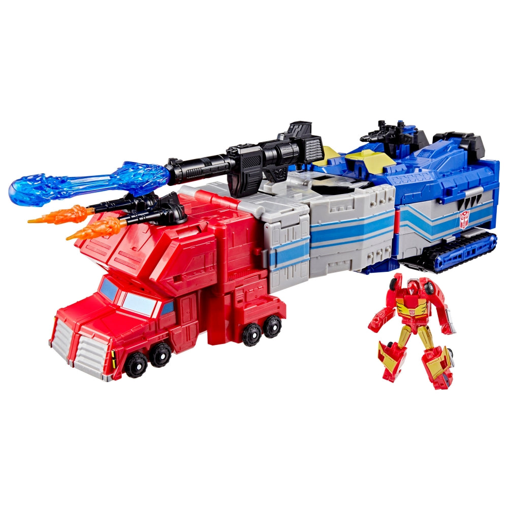 Transformers Age of The Primes Titan Class The Thirteen Star Optimus Prime, 15-inch Converting Action Figure, Robot Toys for Ages 15+
