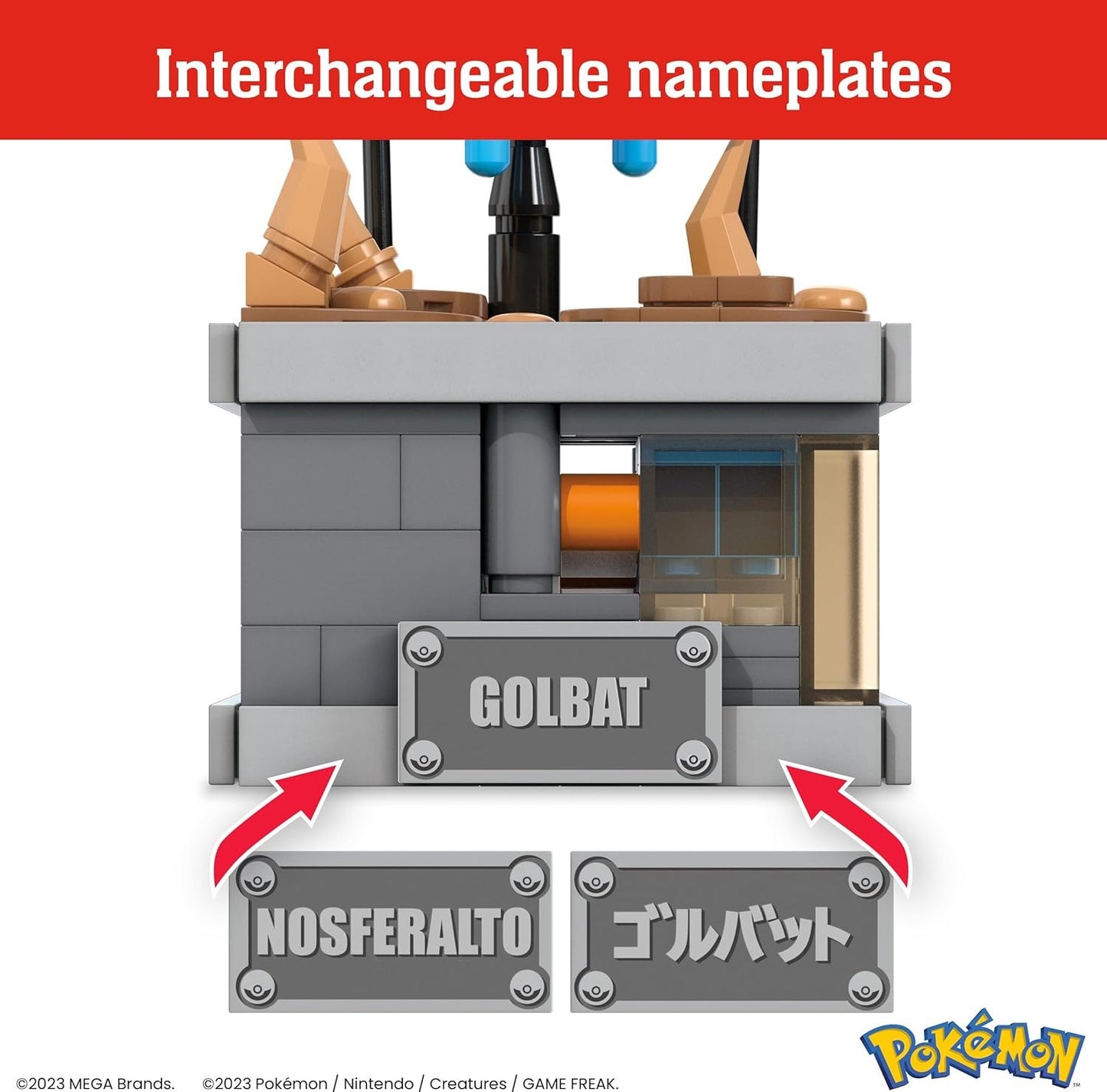 MEGA Pokémon Building Toys Set Mini Motion Golbat with 313 Pieces, Wing Flapping Motion, 5 Inches Tall, for Adult Collectors