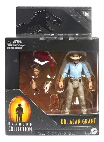 Mattel Jurassic World Hammond Collection Dr Alan Grant, Jurassic Park Character Premium Authentic Figure, 3.75 Inch Scale 16 Articulations, 8 Years & Up