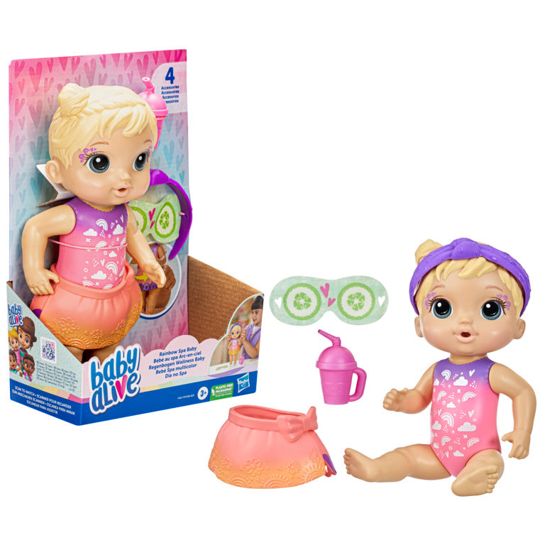 Product Name: Baby Alive Rainbow Spa Baby Doll, Blonde