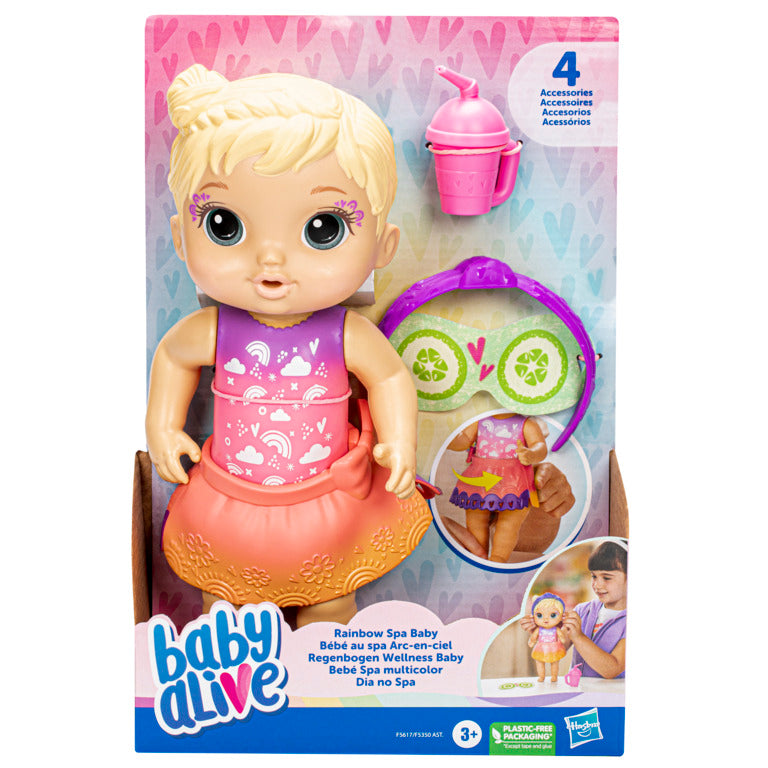 Product Name: Baby Alive Rainbow Spa Baby Doll, Blonde