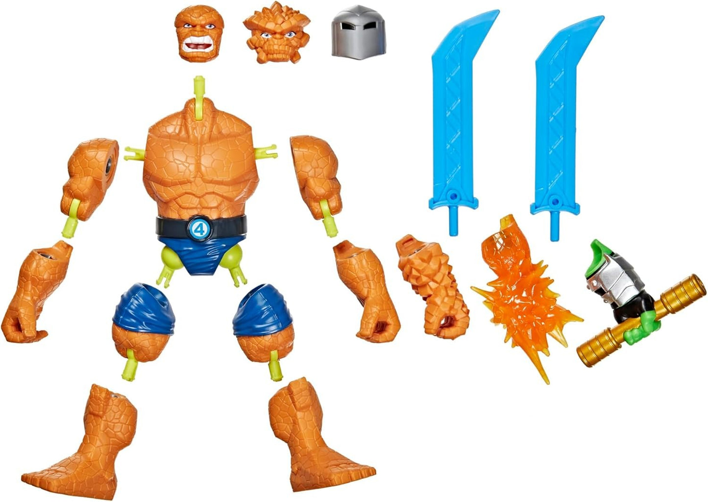 MixMashers Marvel’s The Thing Custom Avengers Mix-and-Match Deluxe Action Figure & Accessories, 5-Inch-Scale (12 CM) Super Hero Toys for Kids, Ages 4+