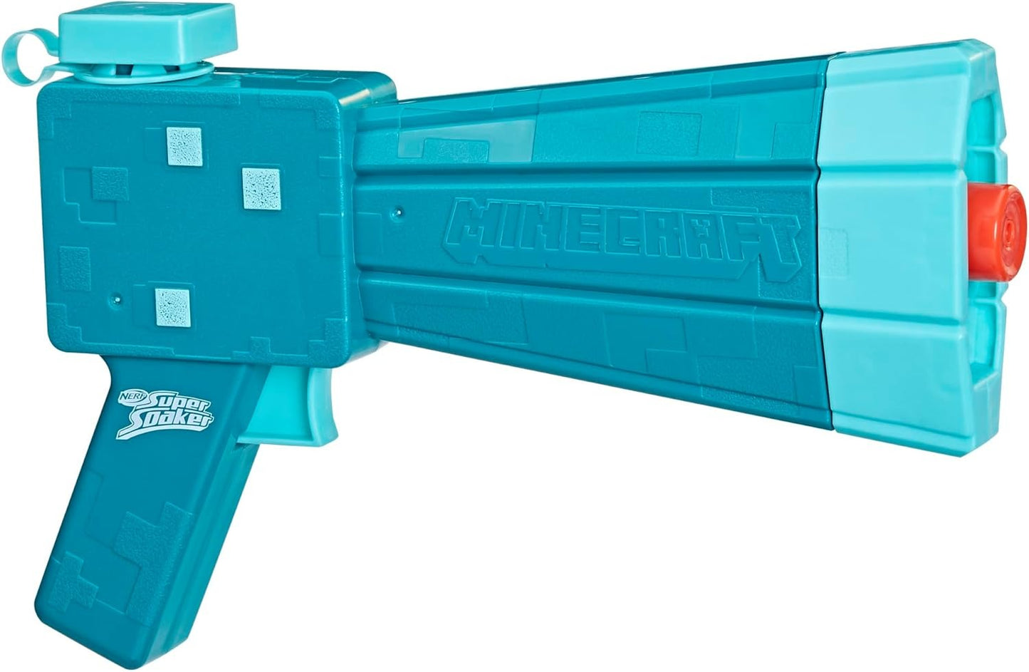 Nerf Super Soaker Minecraft Glow Squid Water Blaster, Minecraft Dungeons Squid Mob Design, Outdoor Water Toy, Outdoor Games for Kids