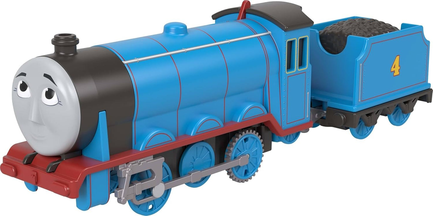 Mattel Fisher-Price Thomas & Friends Motorized Toy Train, Classic Gordon Battery-Powered Engine & Cargo Car, Storytelling Play for Preschoolers