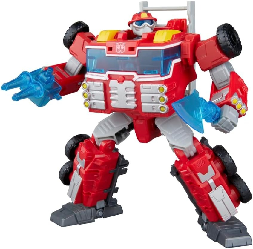 Transformers Age of The Primes Voyager Class Rescue Bot Heatwave, 7-inch Converting Action Figure, Robot Toys for Ages 8+