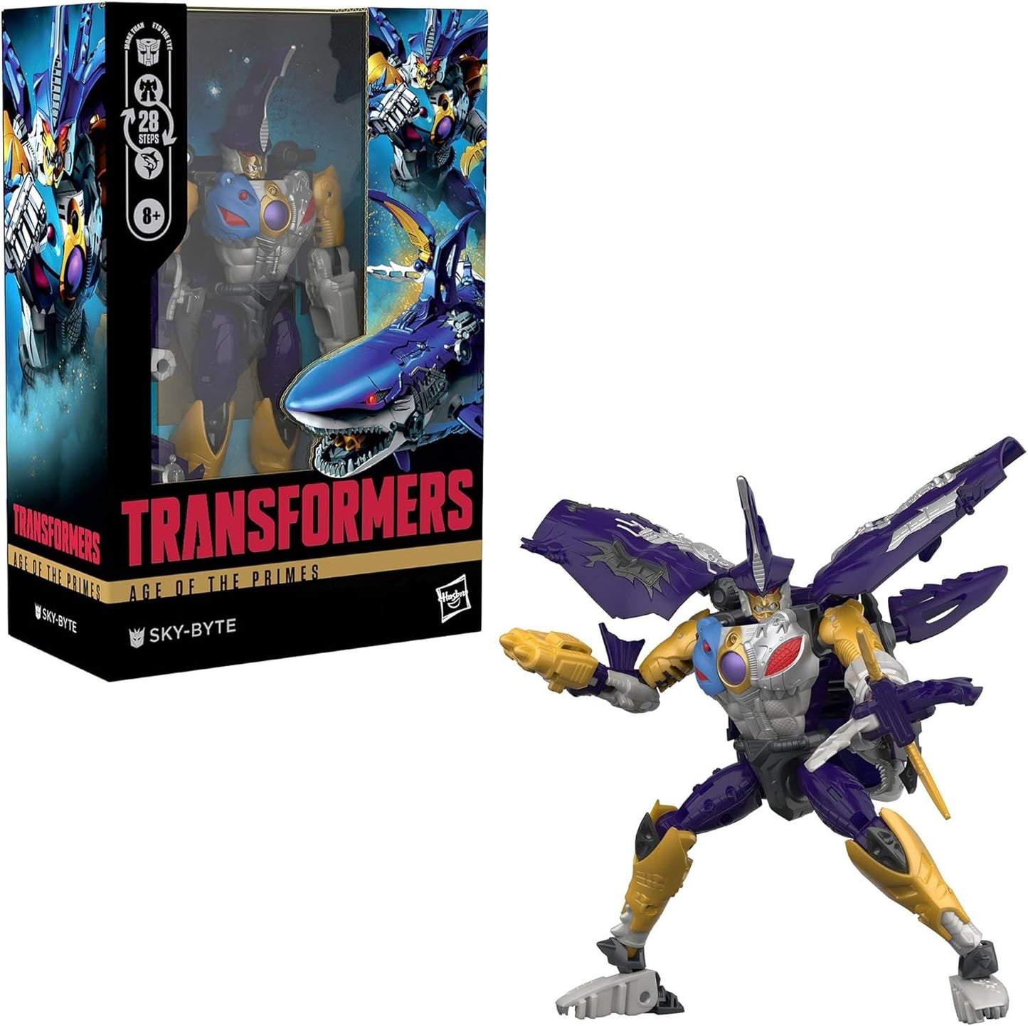 Transformers Age of The Primes Voyager Class Sky-Byte, 7-inch Converting Action Figure, Robot Toys for Ages 8+
