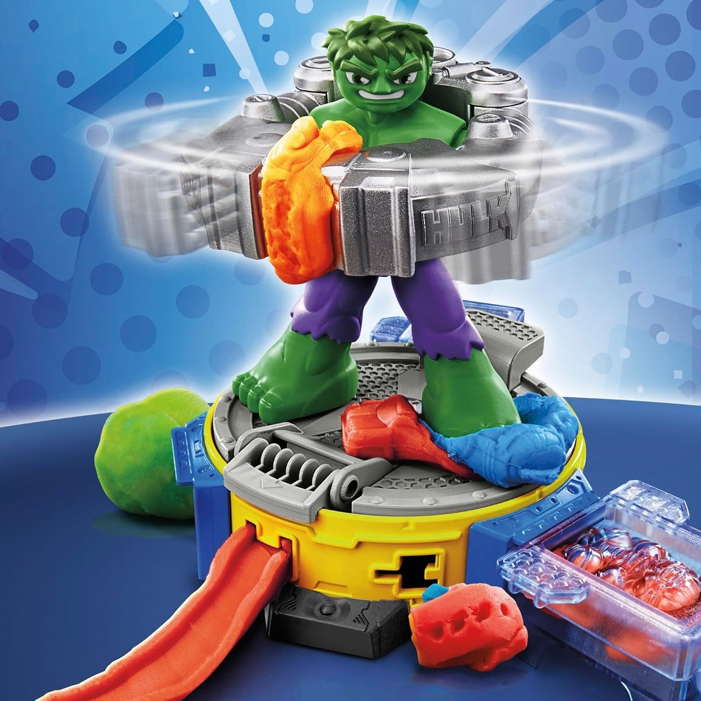 Play-Doh Marvel Hulk Smash & Squish Playset with Hulk Action Figure, Ages 4+