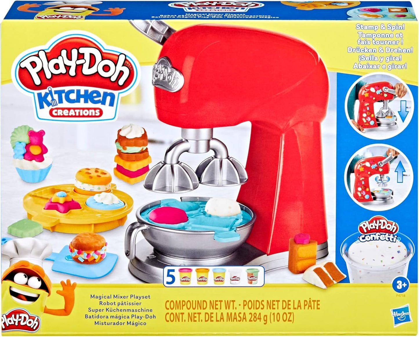 Play-Doh Kitchen Creations Magical Mixer Playset, Toy Mixer with Play Kitchen Accessories