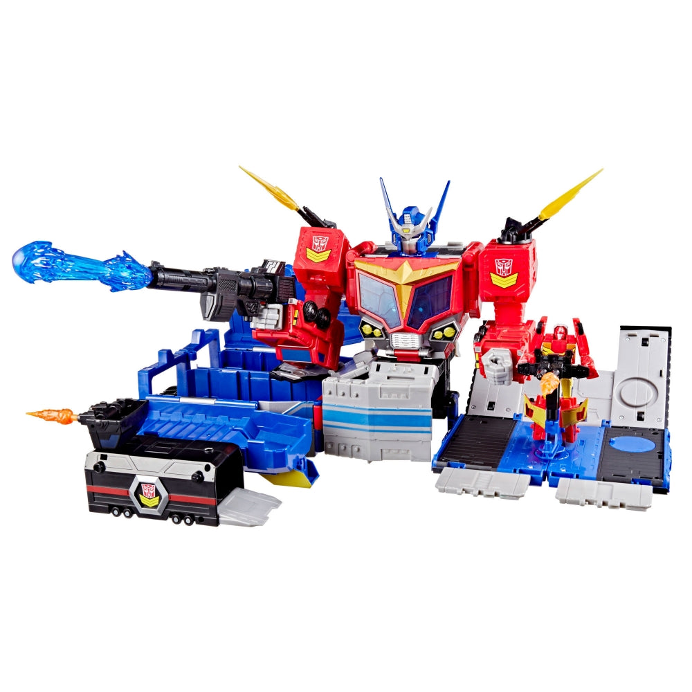 Transformers Age of The Primes Titan Class The Thirteen Star Optimus Prime, 15-inch Converting Action Figure, Robot Toys for Ages 15+