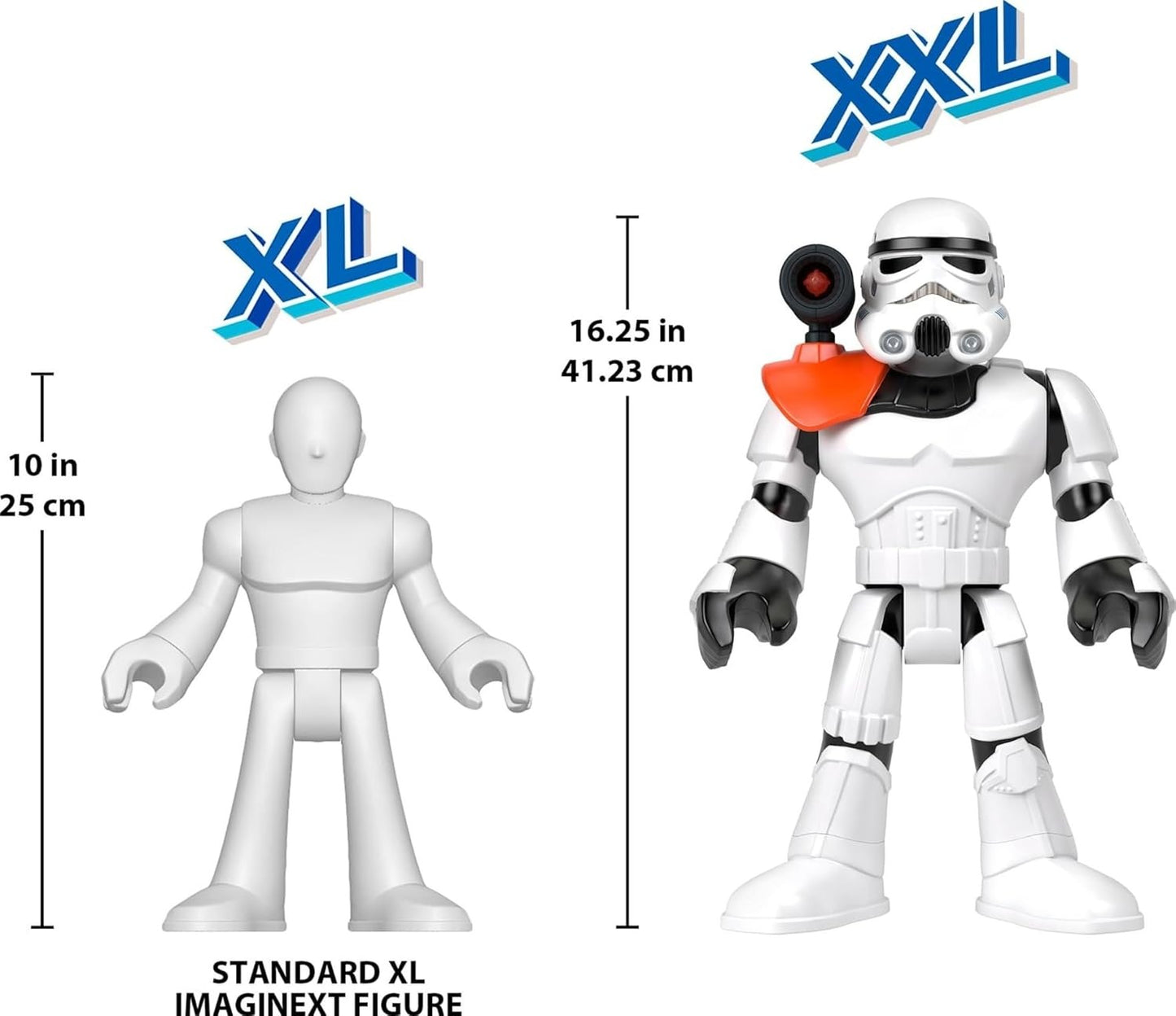 Fisher-Price Imaginext Star Wars Toy Stormtrooper XXL Figure, 16+ Inch Tall Poseable Character with Launcher for Kids Ages 3+ Years