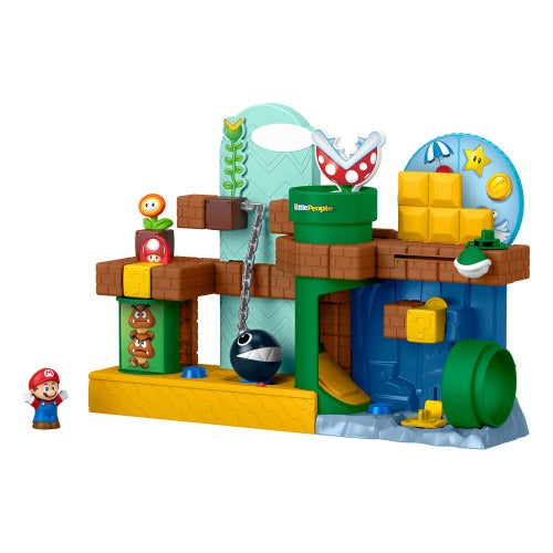 Fisher-Price Little People Toddler Toy My Mario Adventure Playset with Music Sounds & Figures, Preschool Kids Ages 18+ Months