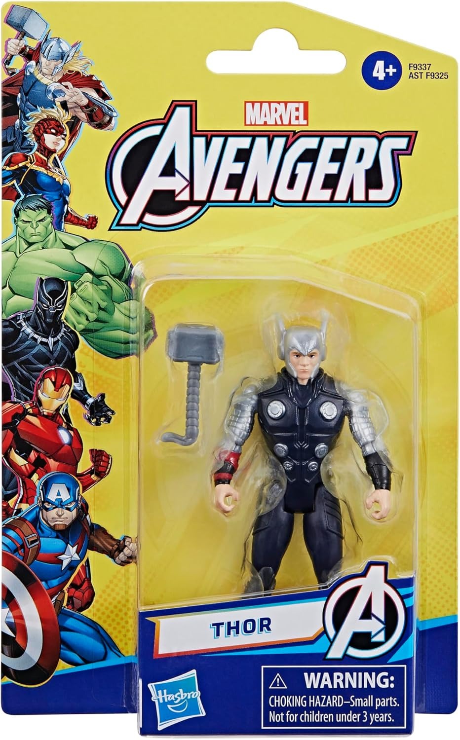 Marvel Epic Hero Series Thor Action Figure, 4-Inch, Avengers Super Hero Toys, Kids Christmas Stocking Stuffer Gifts, Ages 4+