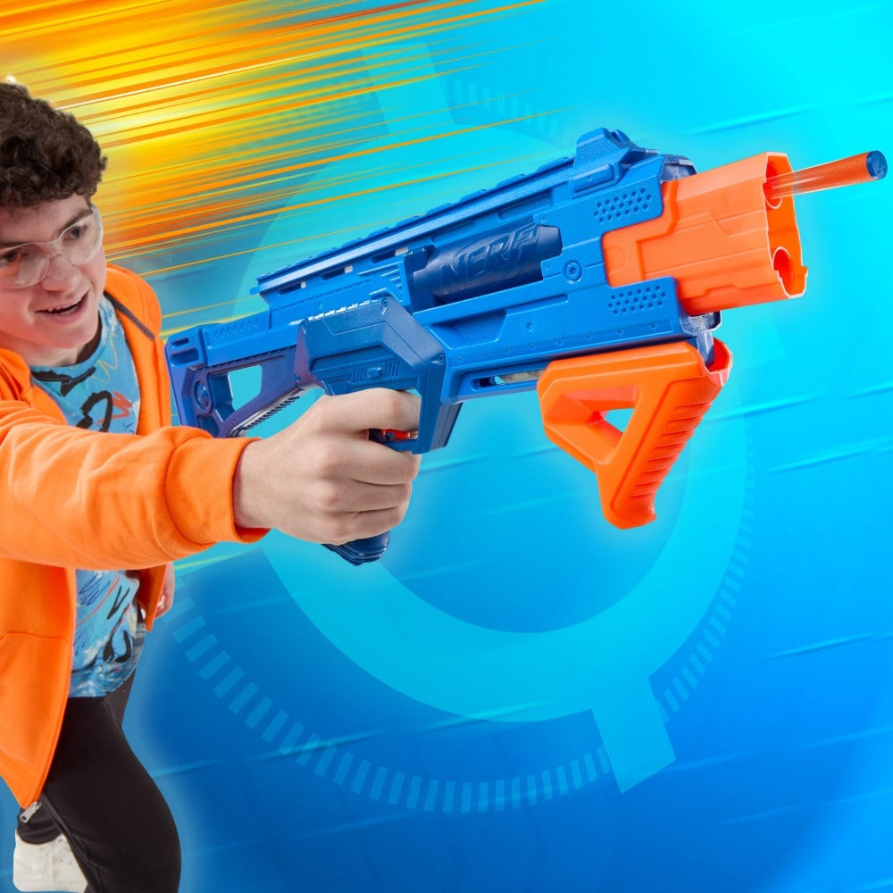 Nerf N Series Double Impact Blaster, 12 Official Nerf N1 Darts Compatible Only with Nerf N1 Blasters, Pump Action Priming, Kids Gifts, Ages 8+