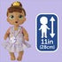 Baby Alive Bubbly Tea Party Sophia Sparkle Doll with Teapot Accessories, Brown Hair, 11 Inches, Toys for 3 Year Old Girls and Boys & Up