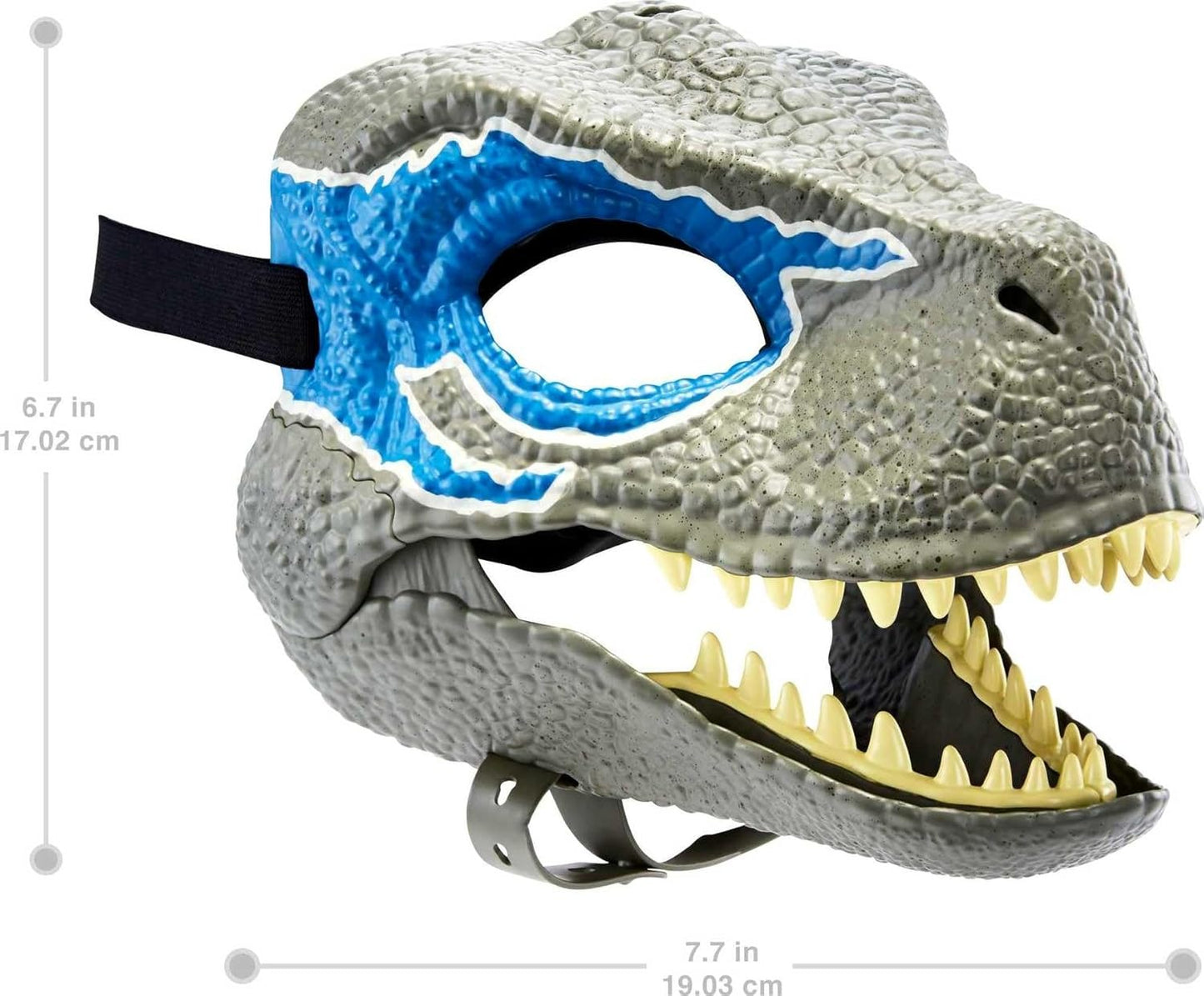 Mattel Jurassic World Dominion Velociraptor Blue Dinosaur Mask