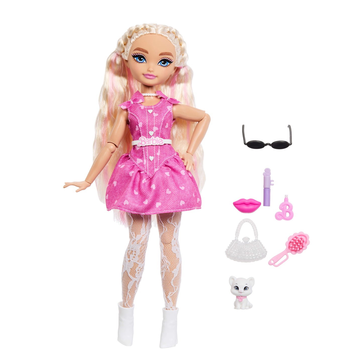 Barbie Dream Besties Barbie “Malibu” Fashion Doll & Accessories, Posable with Blonde Hair & Makeup-Themed Toy Pieces