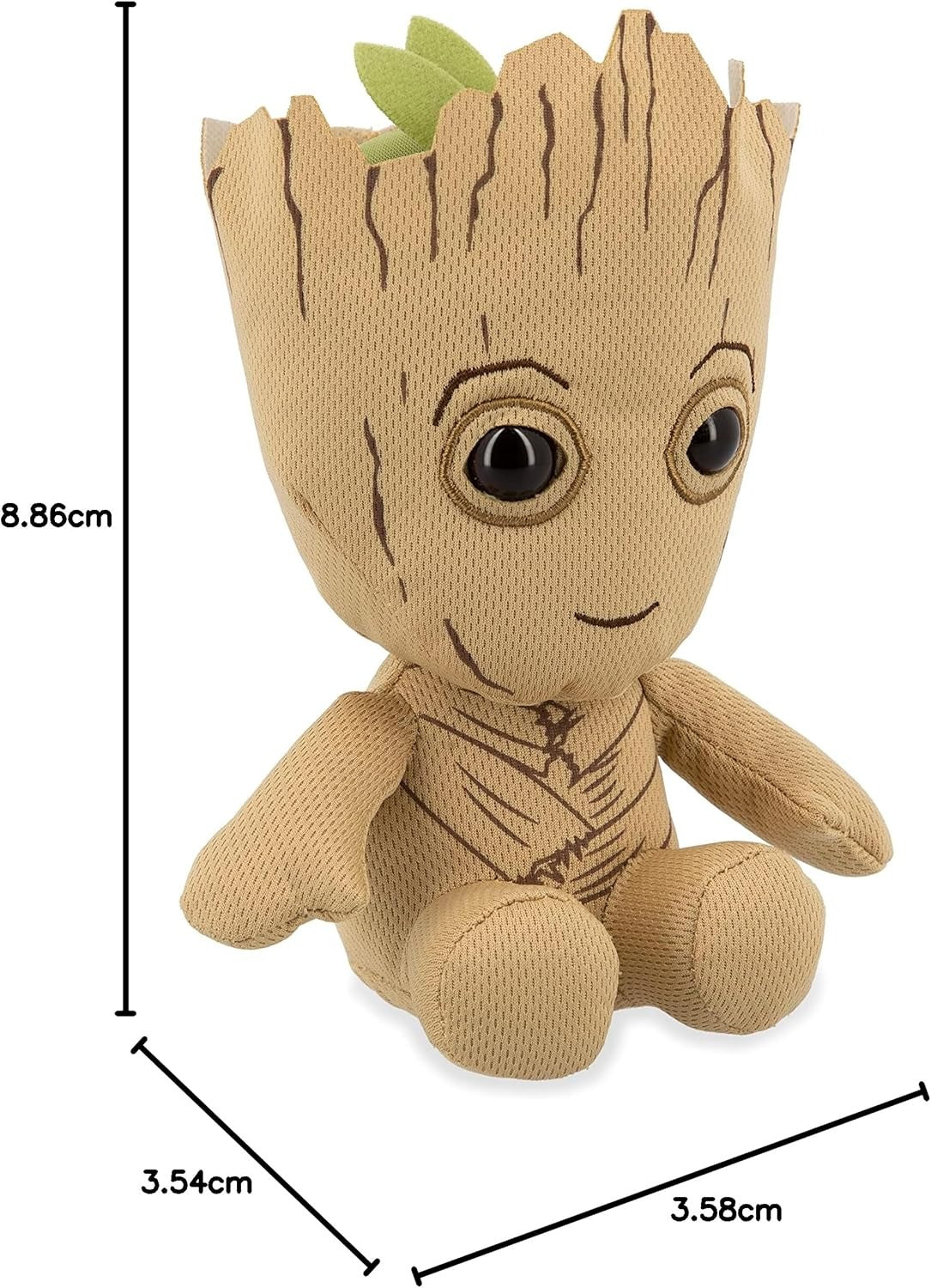 TY Marvel Avengers Groot Regular, Licensed Squishy Beanie Baby Soft Plush Toys, Collectible Cuddly Stuffed Teddy