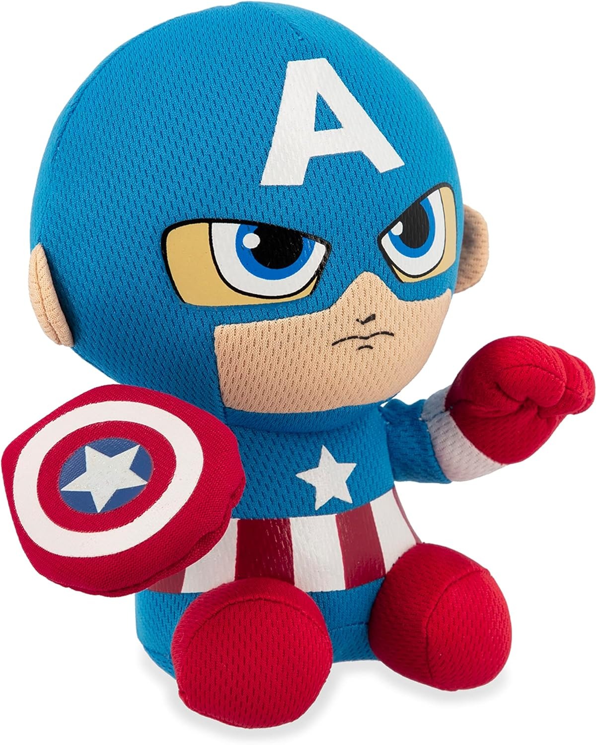 Ty Captain America Plush, Blue/Red/White, Regular