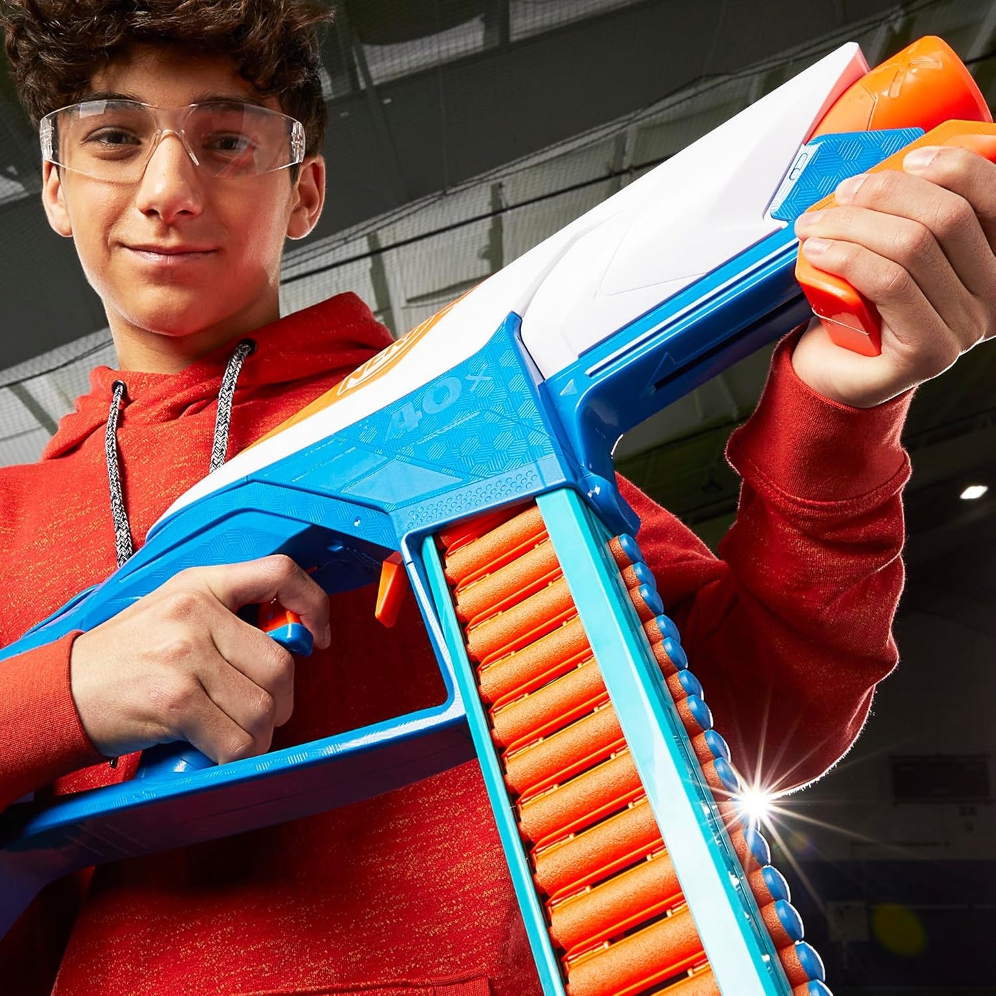 Nerf N Series Infinite Dart Blaster, 80 Nerf N1 Darts Compatible Only with Nerf N Series Blasters, 40 Dart Fast Load Battle Belt, Ages 8+