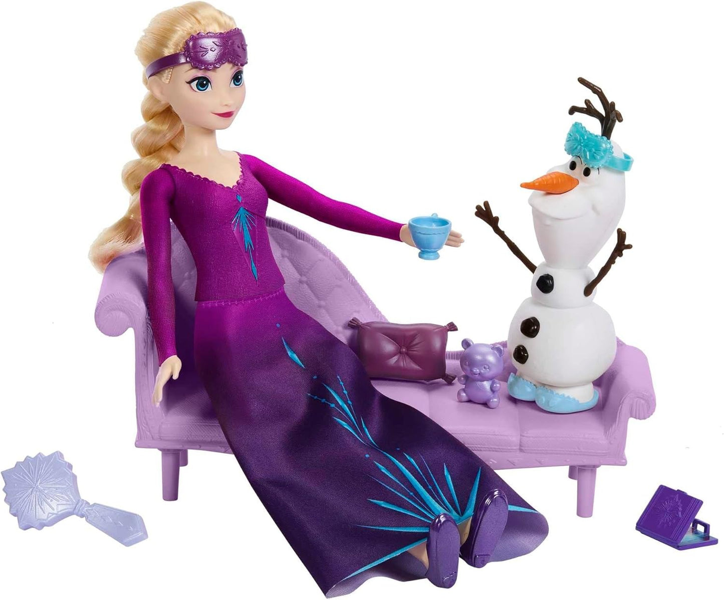 Mattel Disney Frozen Snow Dreams Elsa and Olaf 8-Piece Bedtime Set