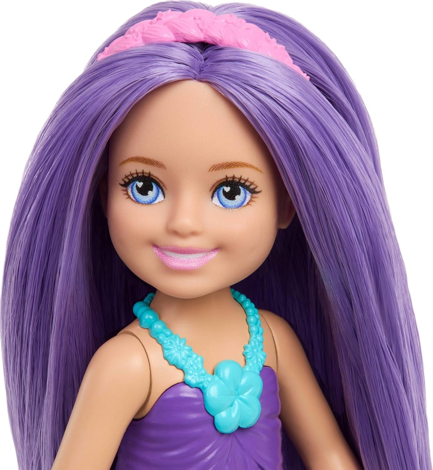 Barbie Chelsea Royal Small Doll (6-Inch) with Purple Hair Wearing Removable Skirt, Shoes & Hair Accessory, 6-inch Toy