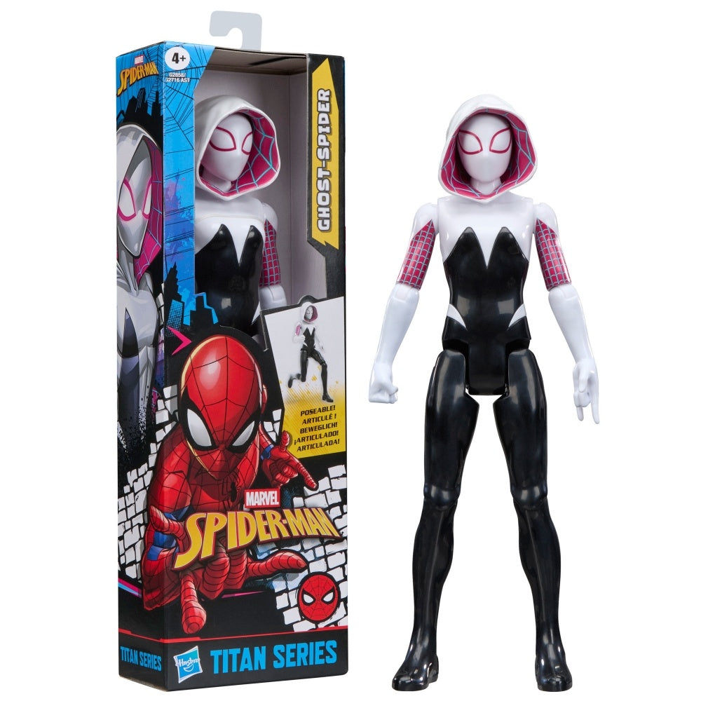 Marvel Spider-Man Spider-Gwen Toy, 12-Inch-Scale Spider-Man: Across The Spider-Verse Action Figure, Marvel Toys for Kids Ages 4 and Up