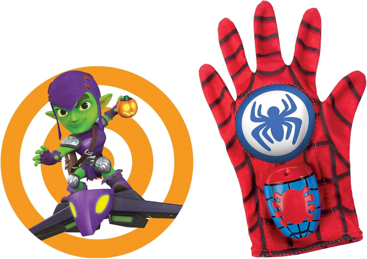 Hasbro Marvel Spidey and His Fantastic Friends Spidey Water Glove and Webs Preschool Water Toy with Green Goblin Target Age 3+