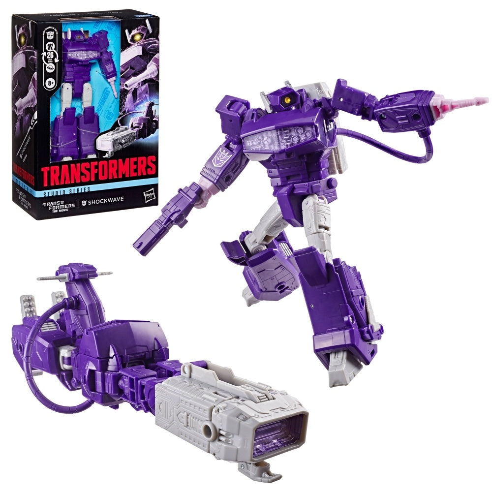 Transformers Studio Series The The Movie Shockwave Voyager Class 6.5-Inch Converting Action Figure, Robot Toys for Ages 8+