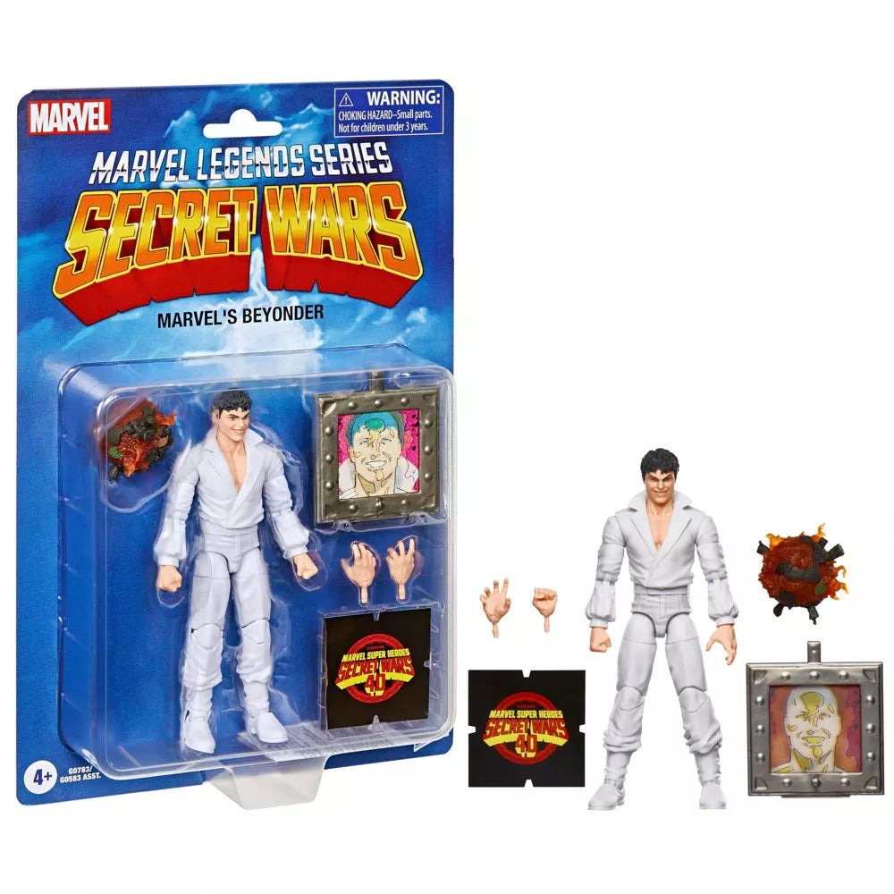 Marvel Legends Series Marvel’s Beyonder, Retro Marvel Super Heroes Secret Wars Comics Collectible 6 Inch Action Figure with Shield