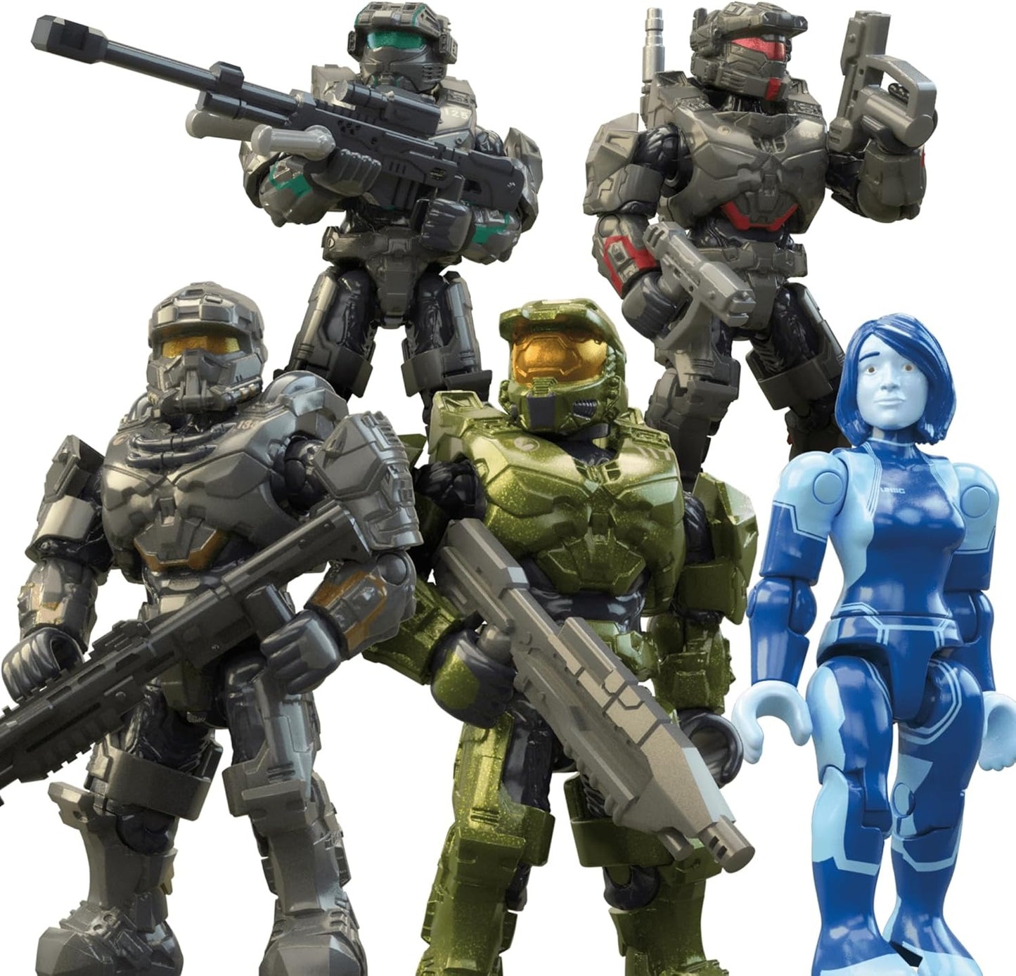 MEGA Halo The Series Vehicle Building Toys Set, FLEETCOM Warthog ATV with 469 Pieces, 5 Micro Action Figures, Poseable Articulation, Kids and Fans