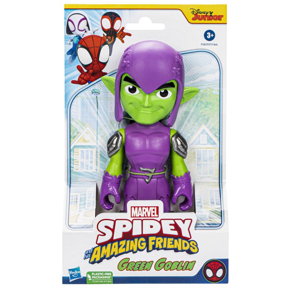 Marvel Spidey and His Amazing Friends Supersized Green Goblin Figure, 9-Inch Action Figure, Preschool Toys for Kids, Ages 3 and Up, Super Hero Toys