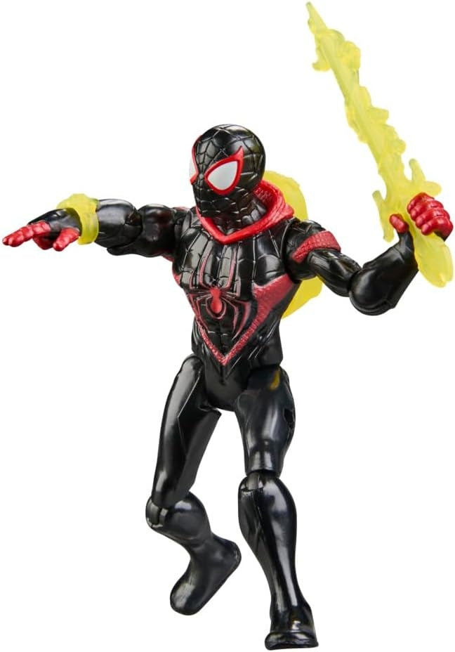 Marvel Spider-Man ActionVerse Miles Morales Action Figure & Accessories, 4.5-Inch (11.4 CM) Super Hero Toys & Figures for Kids, Ages 4+