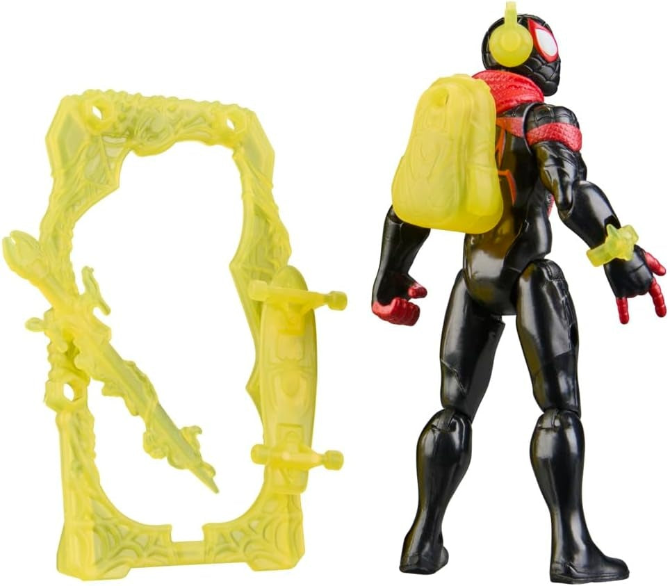 Marvel Spider-Man ActionVerse Miles Morales Action Figure & Accessories, 4.5-Inch (11.4 CM) Super Hero Toys & Figures for Kids, Ages 4+
