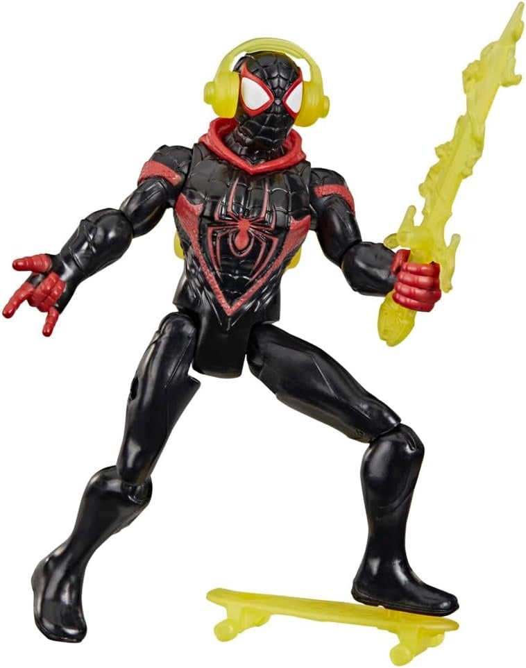 Marvel Spider-Man ActionVerse Miles Morales Action Figure & Accessories, 4.5-Inch (11.4 CM) Super Hero Toys & Figures for Kids, Ages 4+