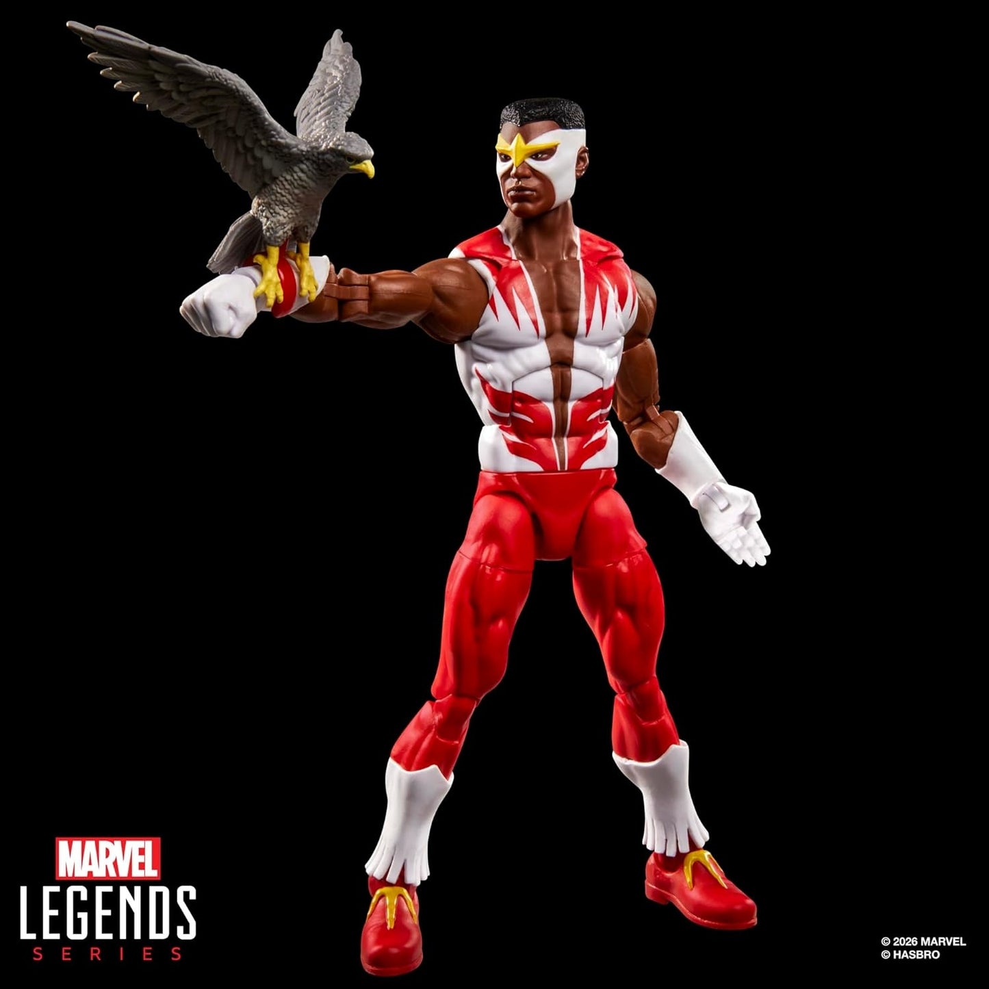 Marvel Legends Series Secret Wars Falcon, Retro Captain America Comics Collectible 6 Inch Action Figure with Lenticular Shield