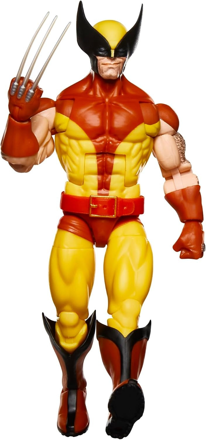 Marvel Legends Series Wolverine, X-Men Retro Marvel Comics Secret Wars Collectible 6 Inch Action Figure with Shield | Marvel Legends Retro 6 Inch Action Figure Secret Wars Wave 1 - Wolverine