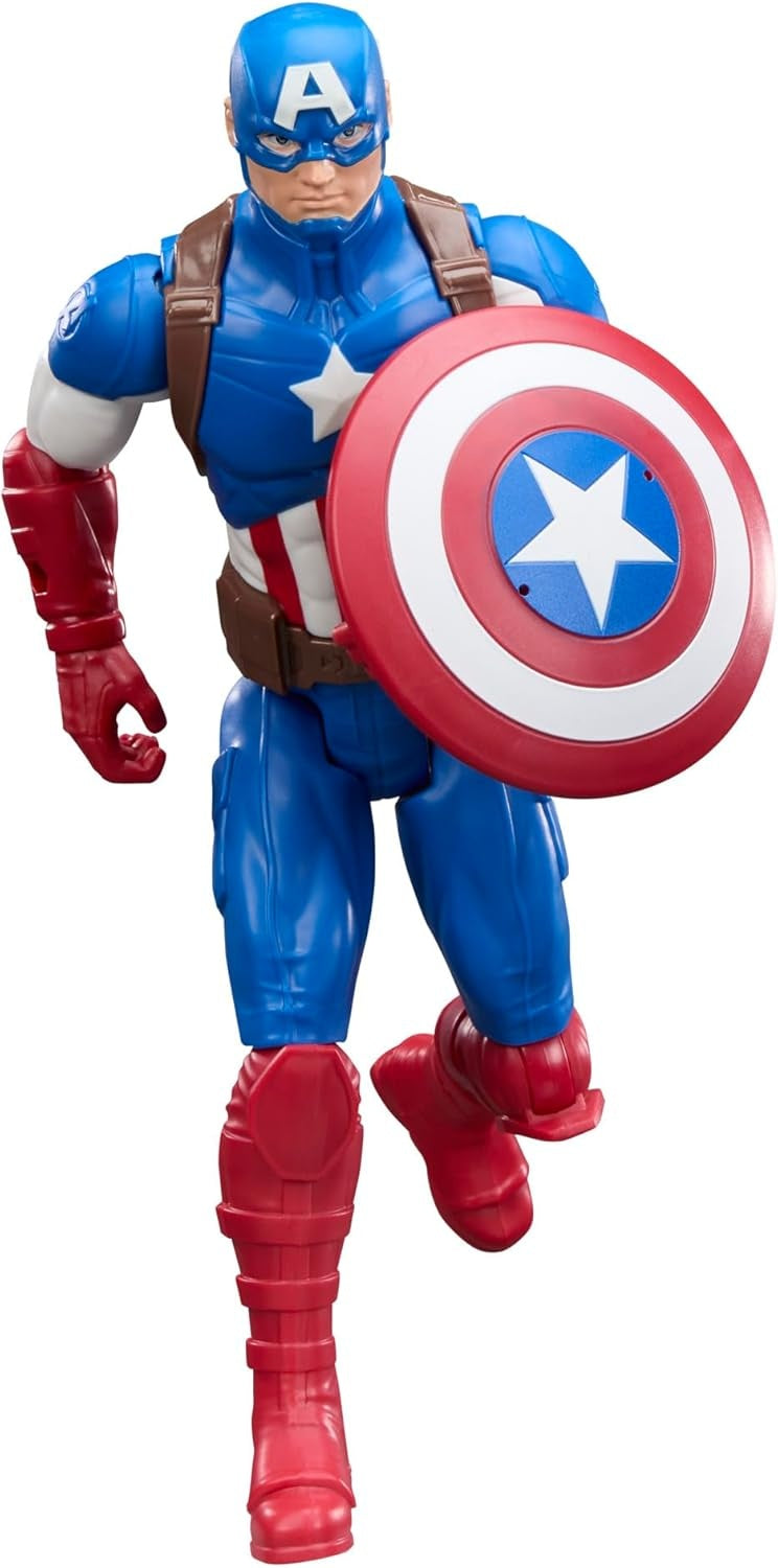 AVENGERS Marvel Titan Series Captain America 11.5-Inch (29.2 CM) Action Figure, Super Hero Figures & Toys for Kids, Ages 4+