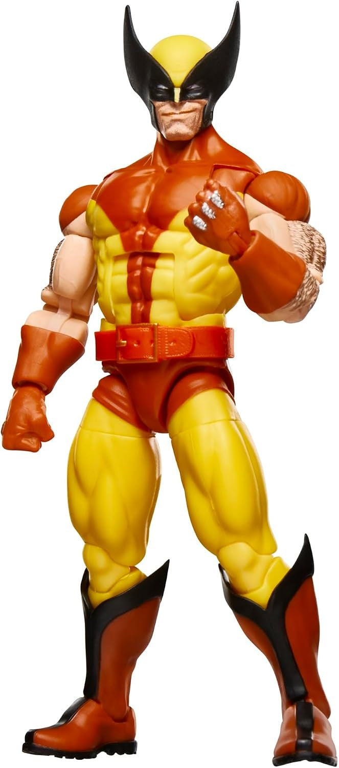 Marvel Legends Series Wolverine, X-Men Retro Marvel Comics Secret Wars Collectible 6 Inch Action Figure with Shield | Marvel Legends Retro 6 Inch Action Figure Secret Wars Wave 1 - Wolverine