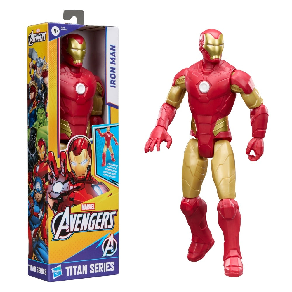 AVENGERS Marvel Titan Series Iron Man 11.5-Inch (29.2 CM) Action Figure, Super Hero Figures & Toys for Kids, Ages 4+