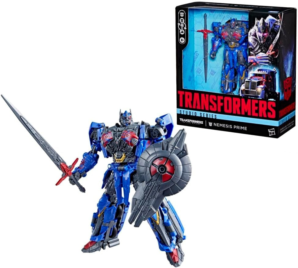 Transformers Studio Series The Last Knight Nemesis Prime, Leader Class 8.5-Inch Converting Action Figure, Robot Toys for Ages 8+