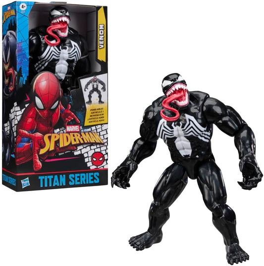 Marvel Spider-Man Titan Series Venom Deluxe Action Figure, 12-Inch-Scale (30 cm) Super Hero Toys for Kids Ages 4+