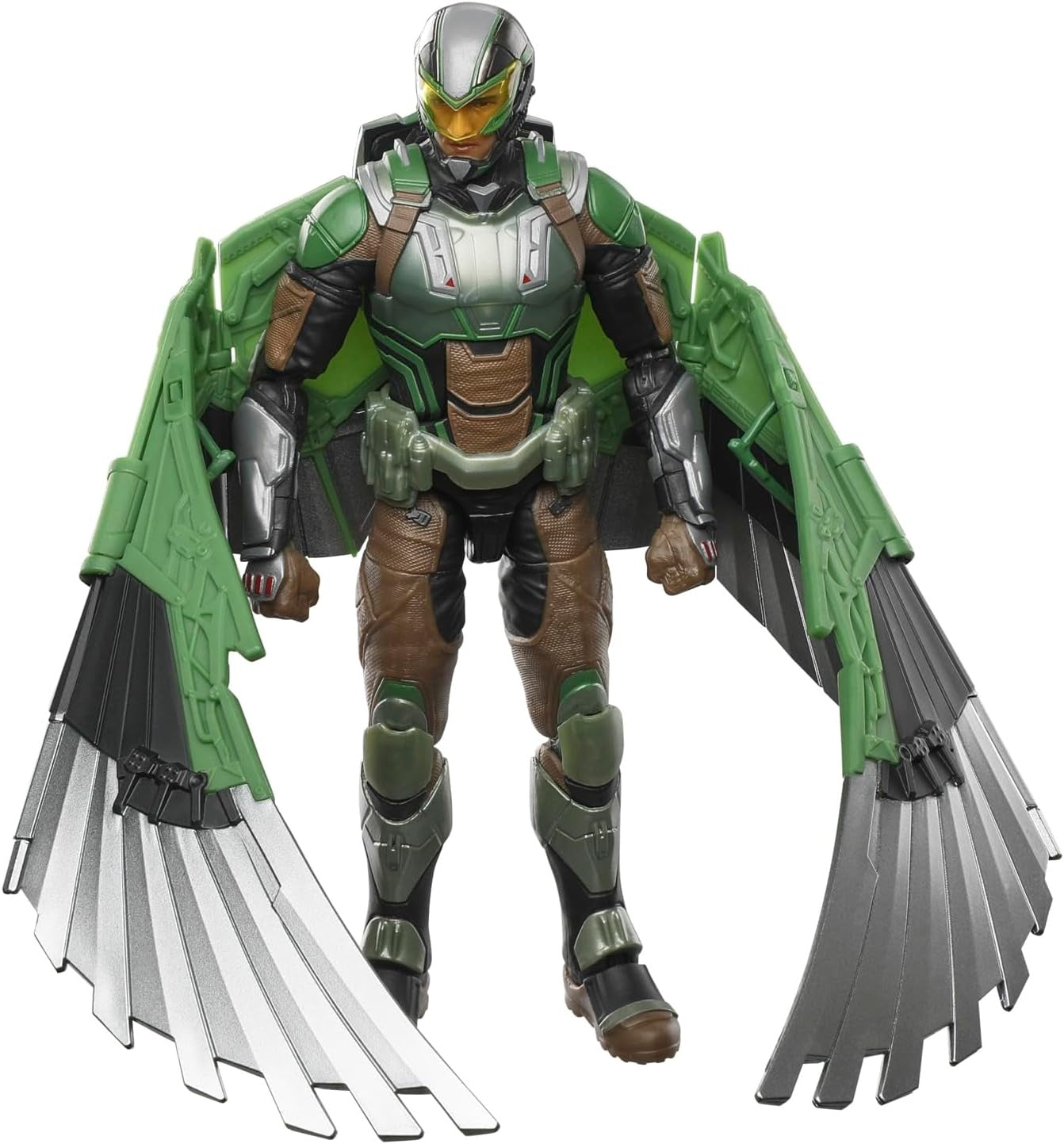 Marvel Legends Series Marvel’s Falcon, Captain America: Brave New World Collectible Deluxe 6 Inch Action Figure | Deluxe Wing Backpack, 20 Plus Points, Includes 8 Accessories, Window-Box Packaging