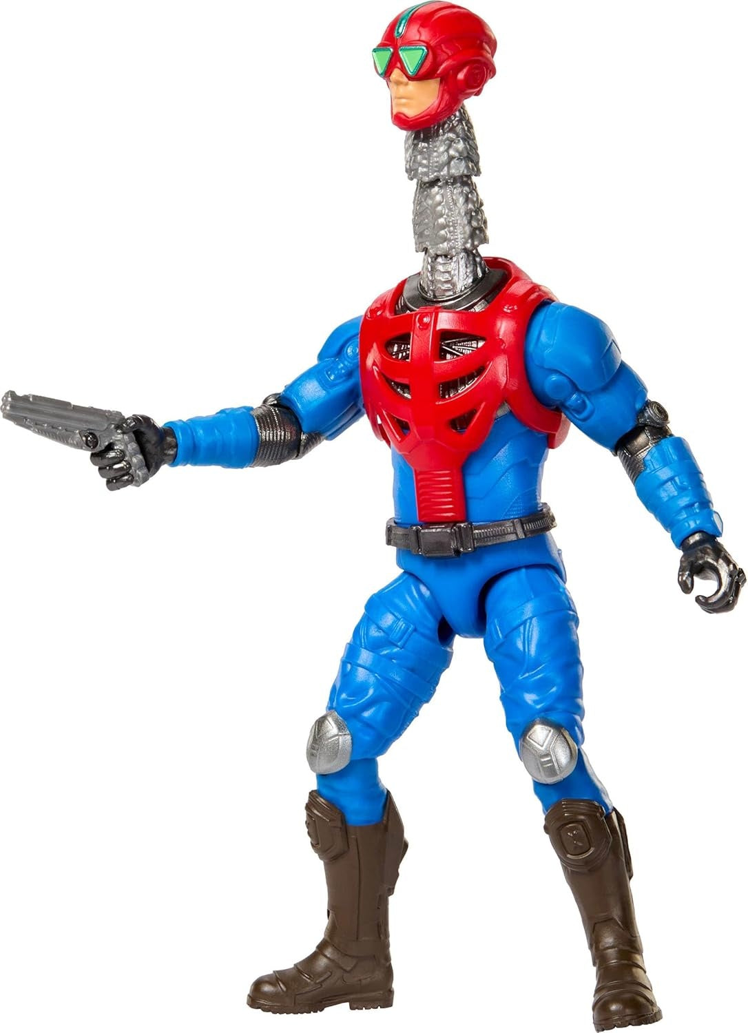 Masters of the Universe 2026 Movie Mekaneck 5.5 Inch Action Figure, Heroic Human Periscope Toy, Content Inspired 14 Movable Joints & Blaster