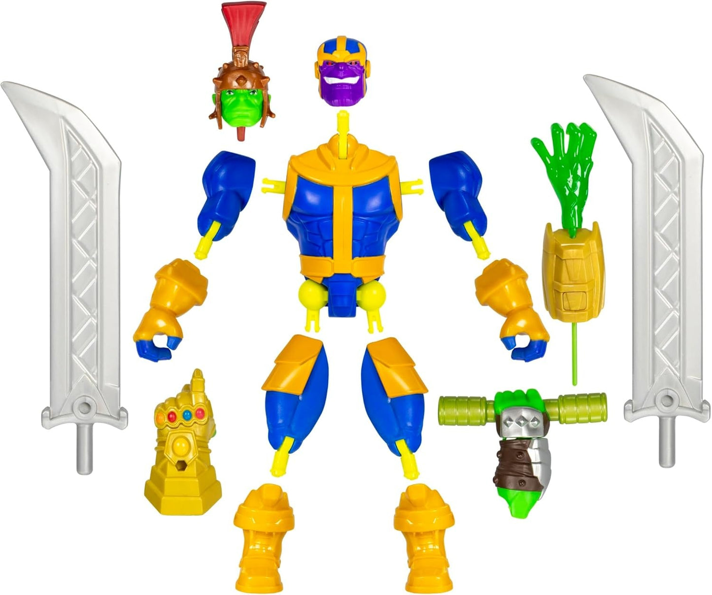 Avengers Marvel MixMashers Thanos Custom Mix-and-Match Deluxe Action Figure & Accessories, 5-Inch-Scale Super Hero Toys for Kids Ages 4+