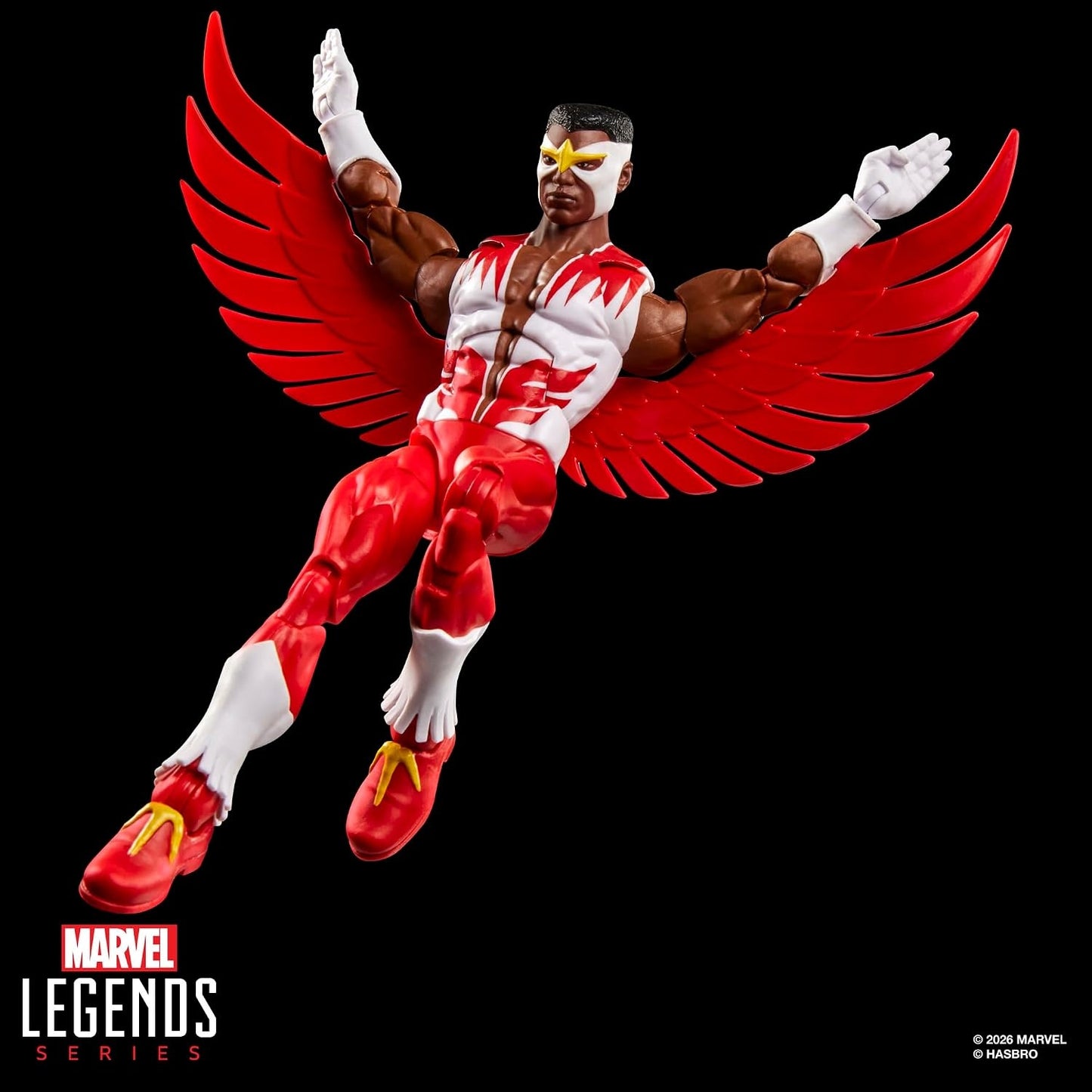 Marvel Legends Series Secret Wars Falcon, Retro Captain America Comics Collectible 6 Inch Action Figure with Lenticular Shield