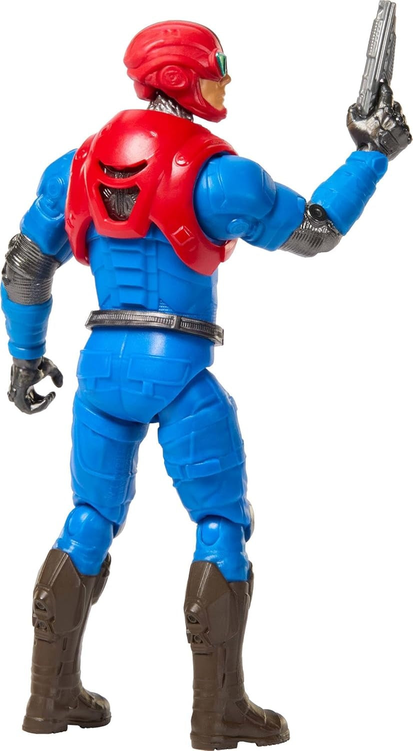 Masters of the Universe 2026 Movie Mekaneck 5.5 Inch Action Figure, Heroic Human Periscope Toy, Content Inspired 14 Movable Joints & Blaster