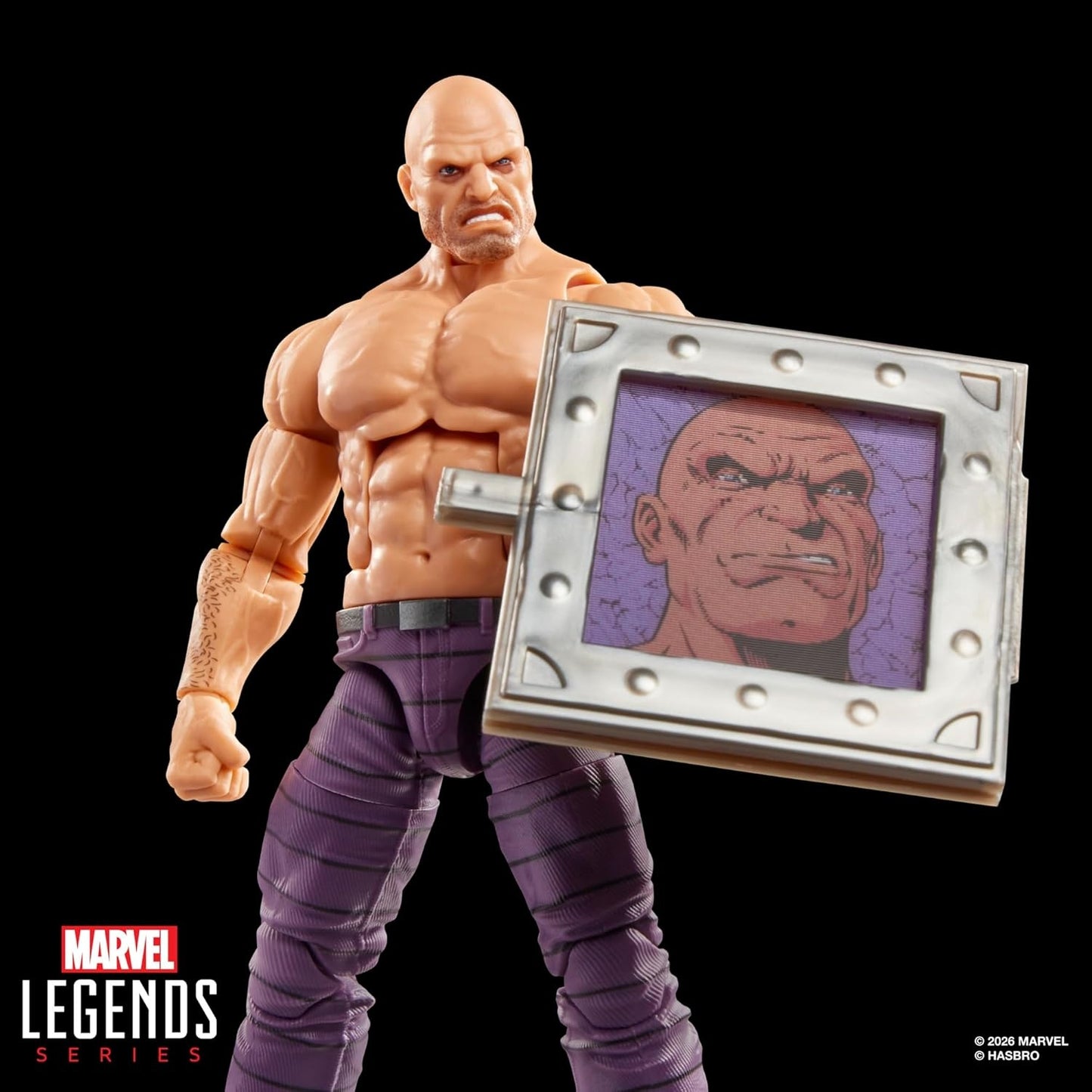 Marvel Legends Series Secret Wars Absorbing Man, Retro Comics Collectible 6 Inch Action Figure with Lenticular Shield | Retro Comics Collectible, Lenticular Shield